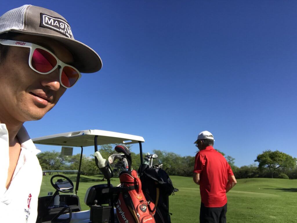 ハワイで大家：2018春休み 父と結局４回ゴルフ